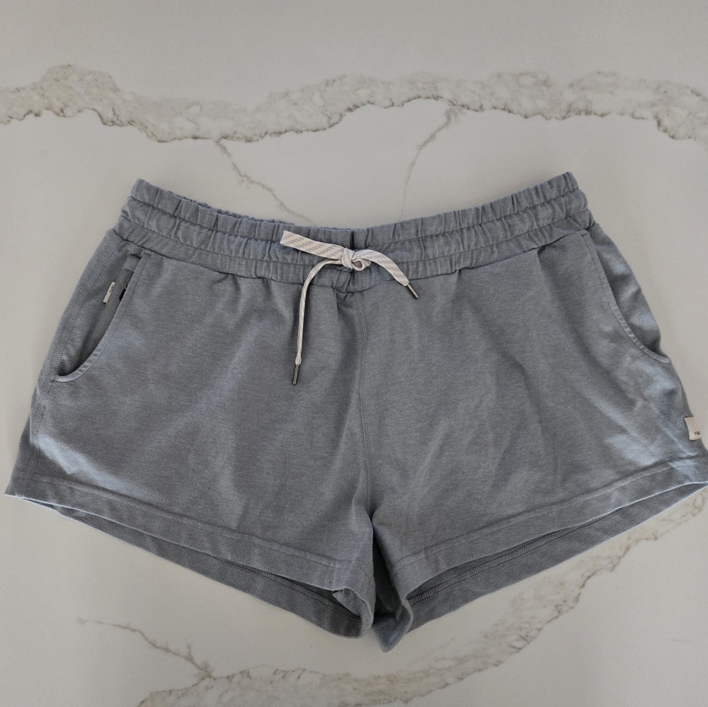 Vuori Women's Light Gray Drawstring Shorts